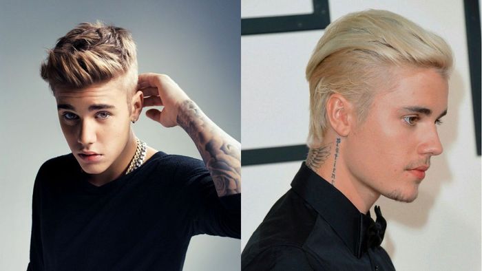 Các kiểu tóc nhuộm của Justin Bieber